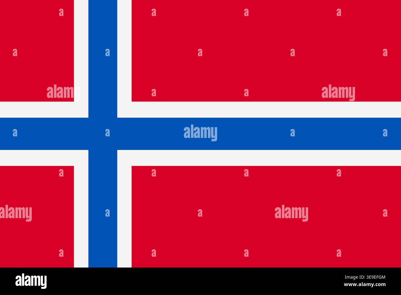 High quality Svalbard and Jan Mayen flag image suitable for editorial education travel and digital design projects Stock Vector