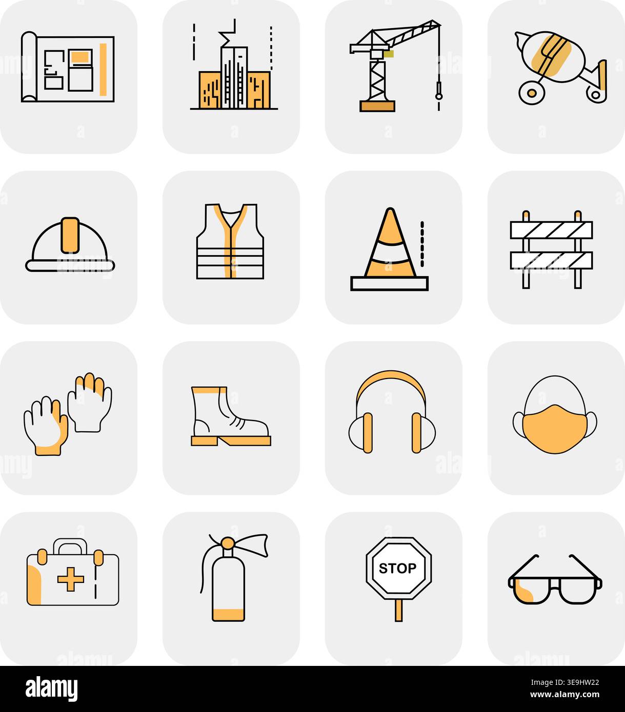 Icon Set Collection Minimal UI Symbols Pack Stock Vector Image & Art ...