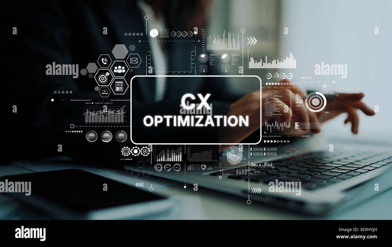 Modern data visualization graphs hi-res stock photography and images ...