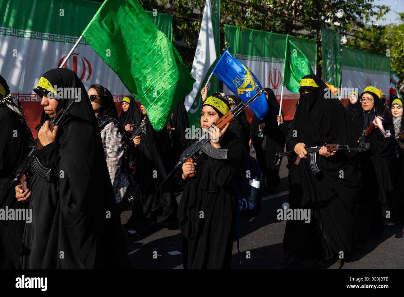 Women members of the Basij paramilitary, affiliated with Iran's ...