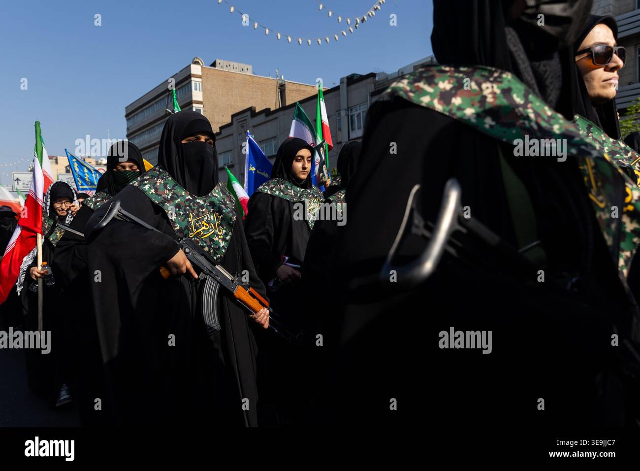 4/17/2026 Women members of the Basij paramilitary, affiliated with Iran ...