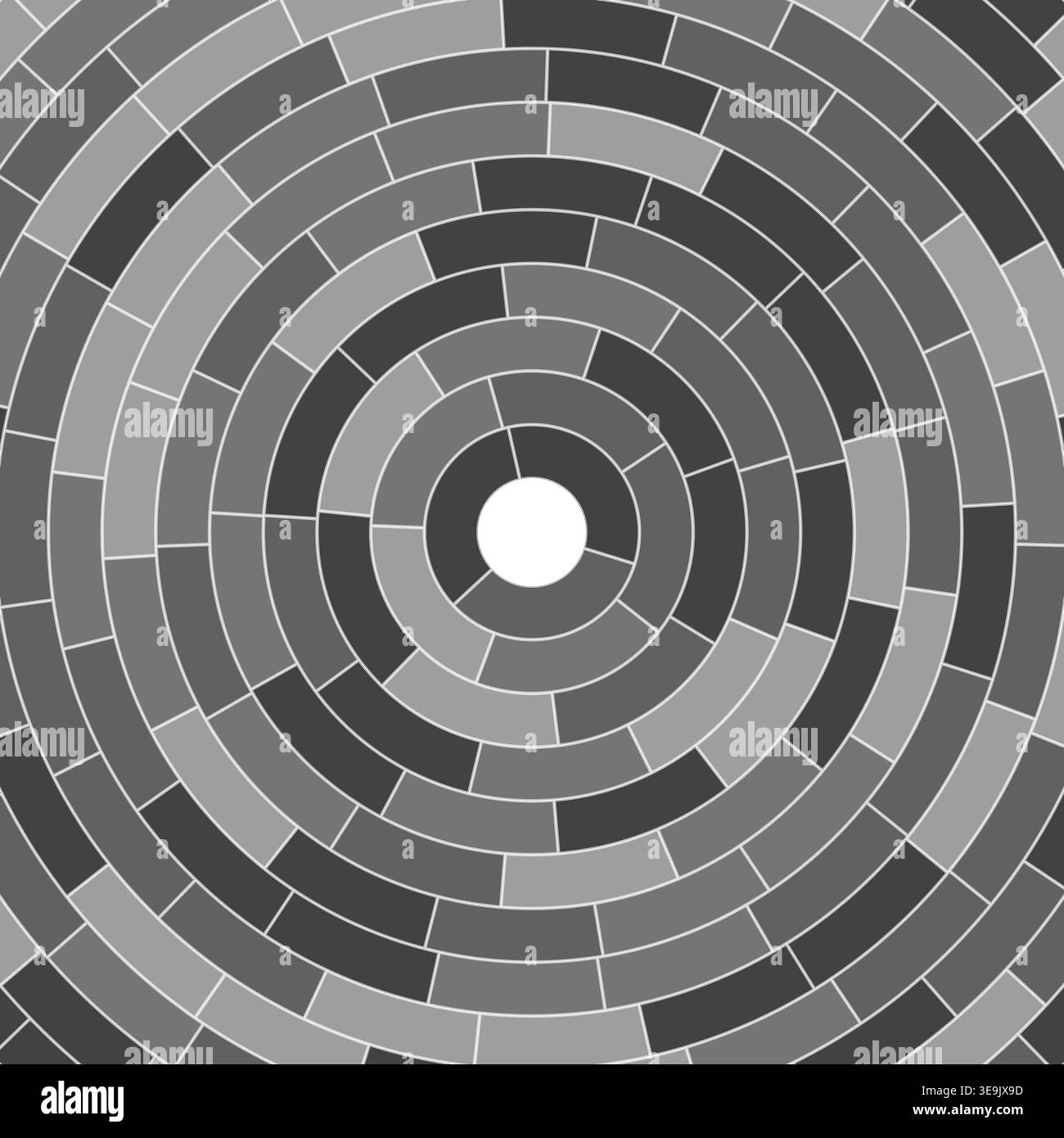 Segments centered. Abstract pattern. Solid cells in frame. Lightweight. Small padding. Elegant vector illustration. Stock Vector