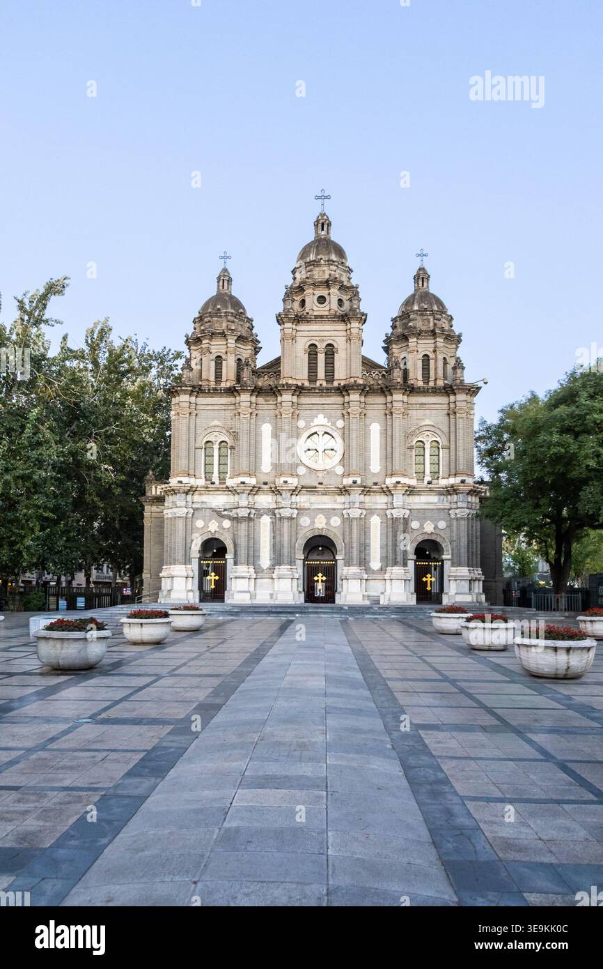 St. Joseph's Church or commonly known as Wangfujing Church in Beijing is a historic Catholic churches in the Archdiocese of Beijing, China Stock Photo