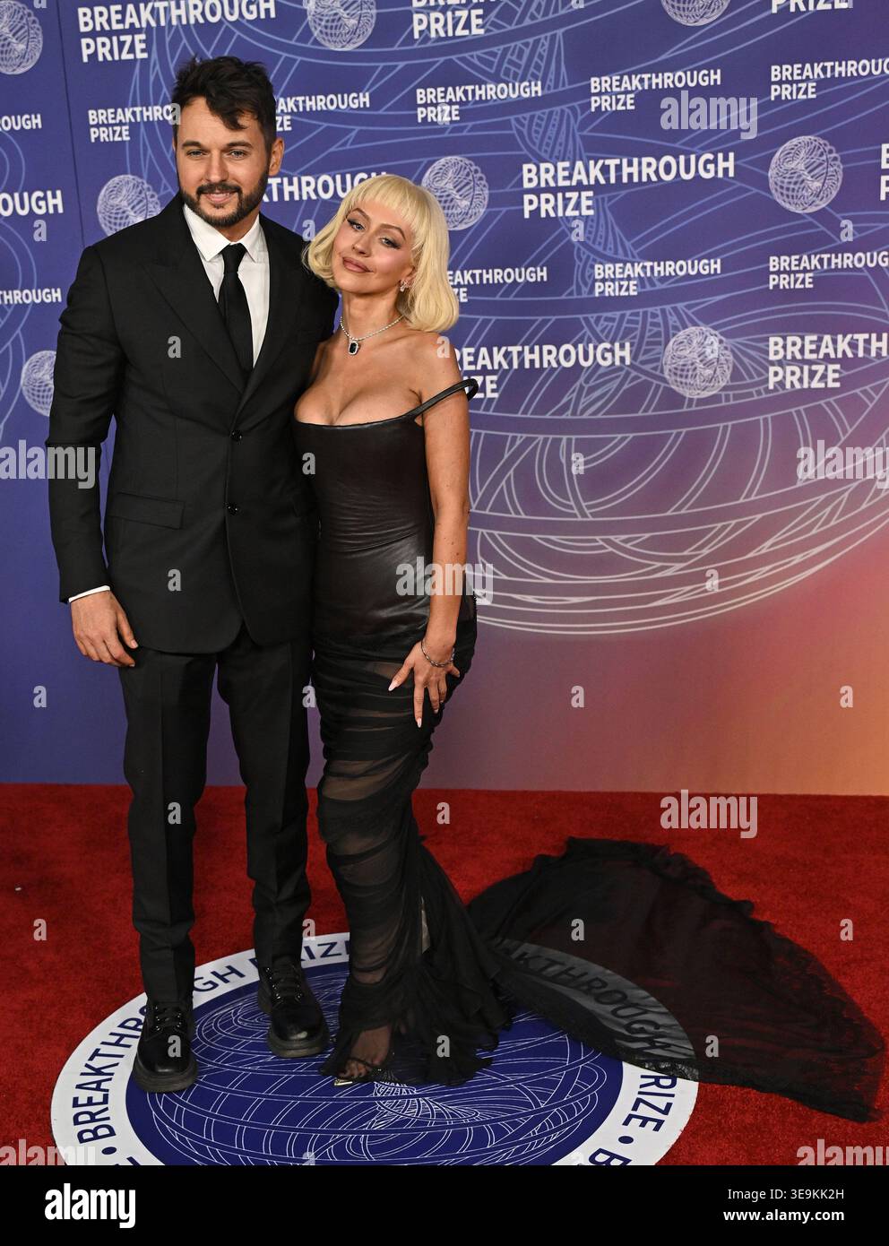Matthew Rutler Ring Matthew Rutler and Christina Aguilera arriving to the 12th Breakthrough ...