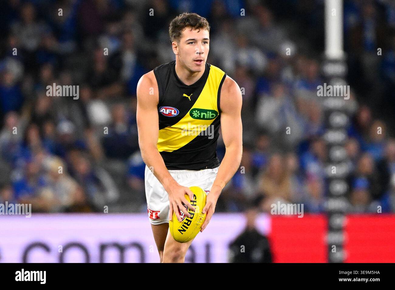 Patrick Retschko Afl Debutant, Patrick Retschko of the Tigers in action during the AFL Round ...