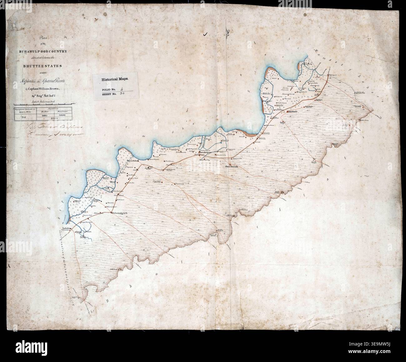 Map of british india 1800 hi-res stock photography and images - Alamy