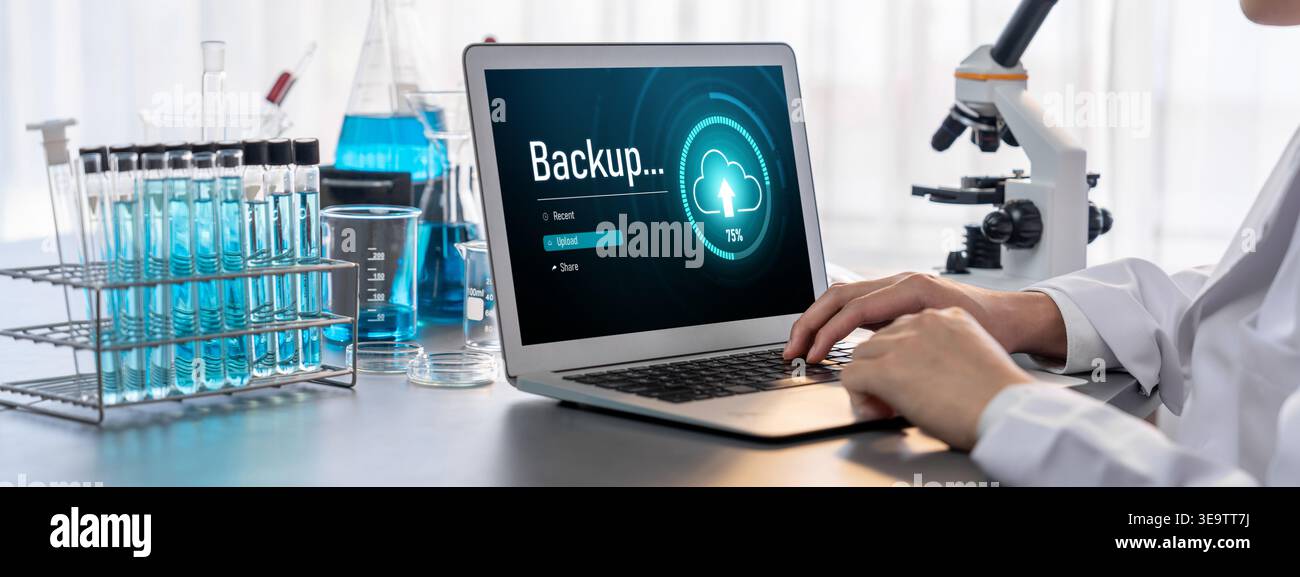 Backup Storage Data Internet Technology Business concept. Database storage cloud technology file data transfer sharing, cyber, big data information Stock Photo