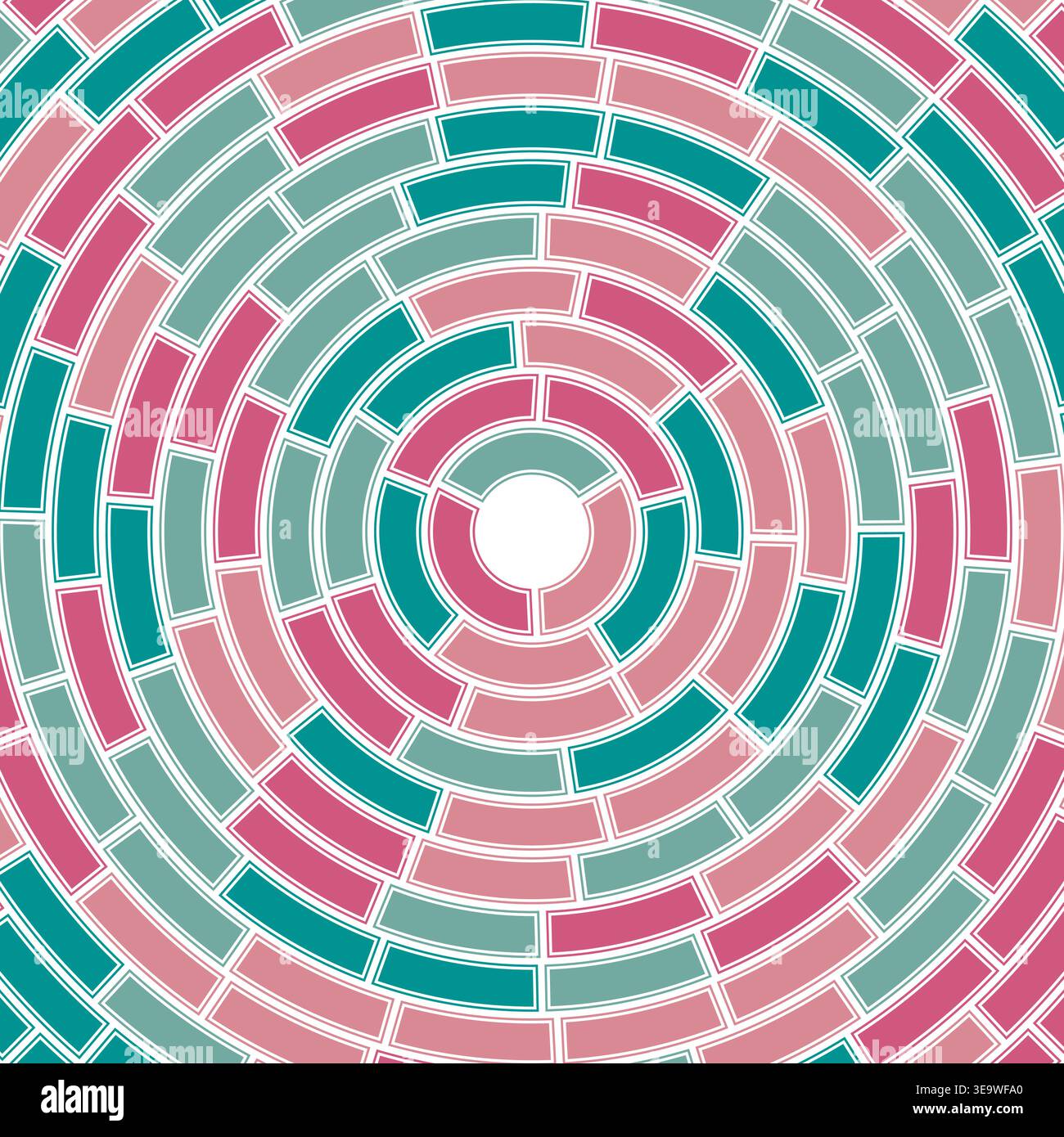 Solid cells in frame. Segments centered. Abstract pattern. Medium padding. Heavy weight. Creative vector image. Stock Vector
