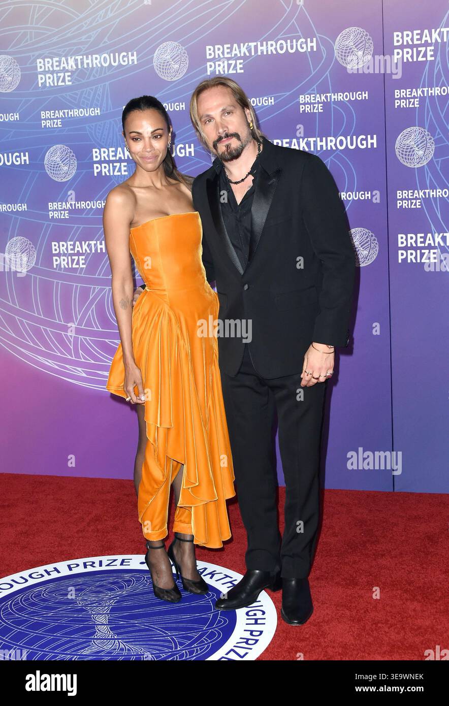 Marco Perego-Saldana and Zoe Saldana at the 12th Breakthrough Prize ...