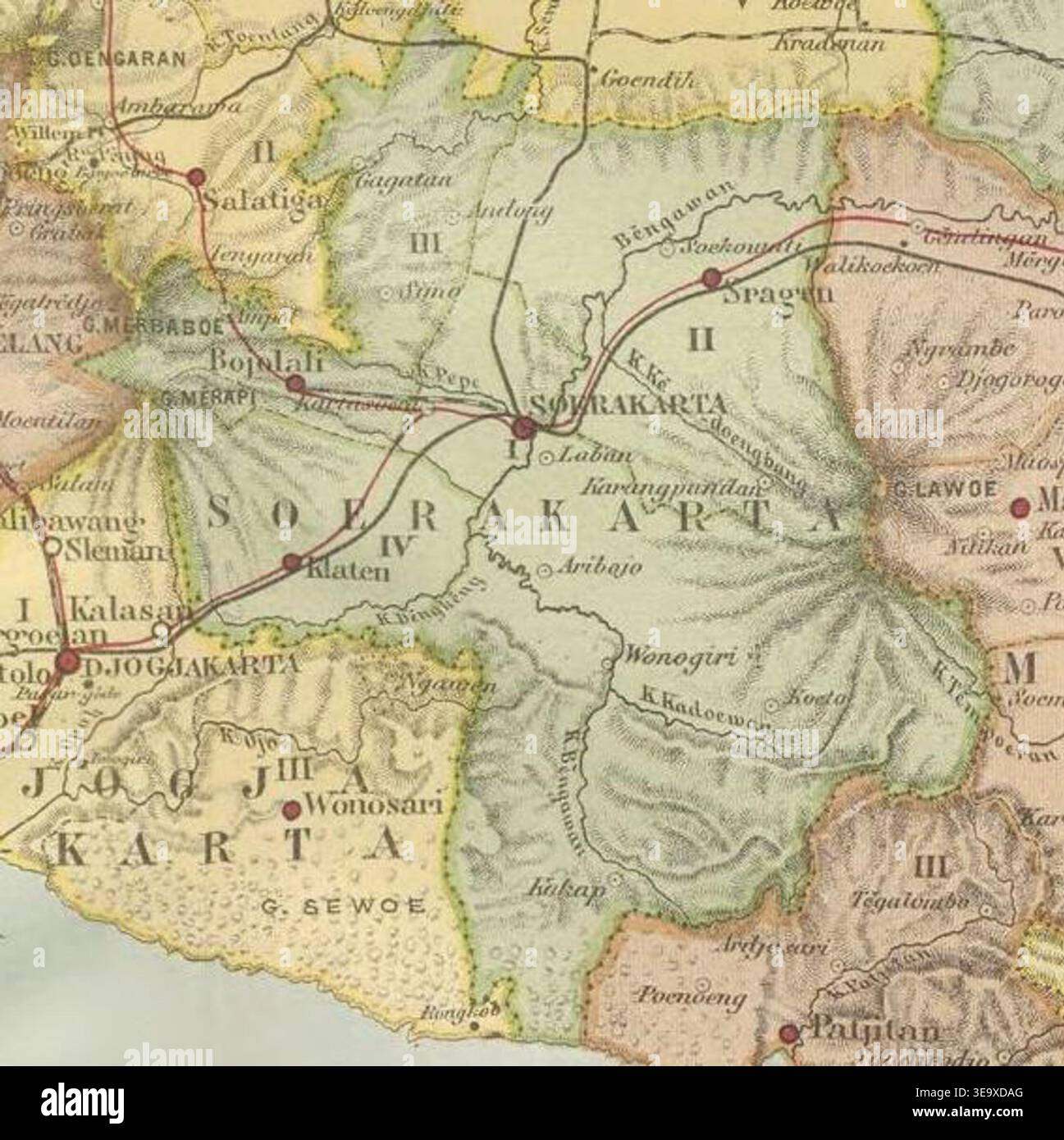 This map of Central Java, created by W. Van Gelder in 1909, comes from ...