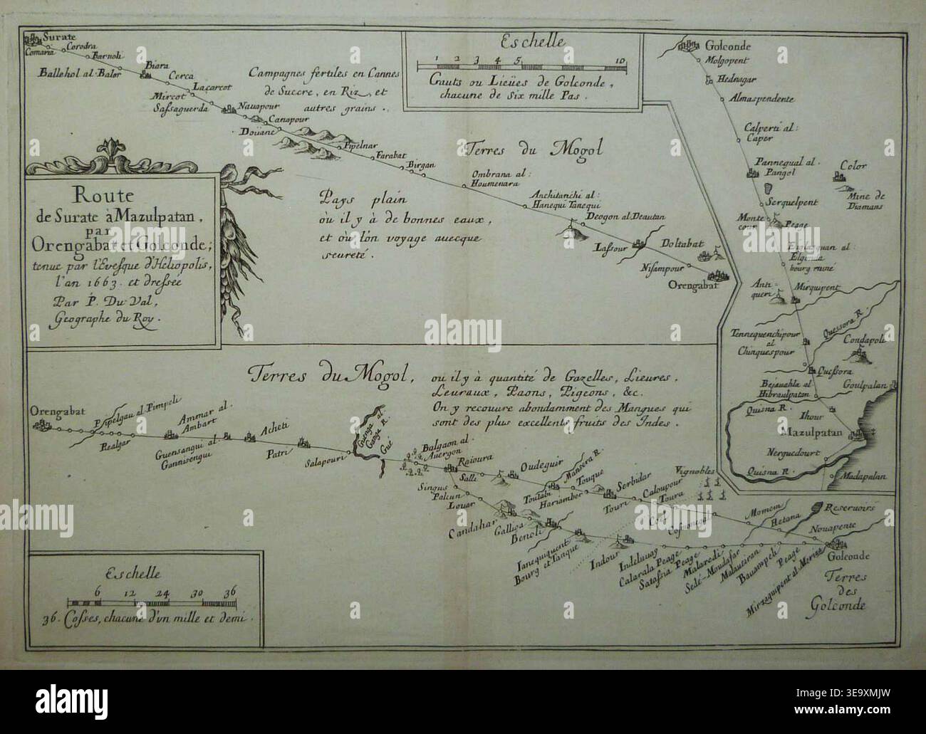 Trade routes map 17th century hi-res stock photography and images - Alamy