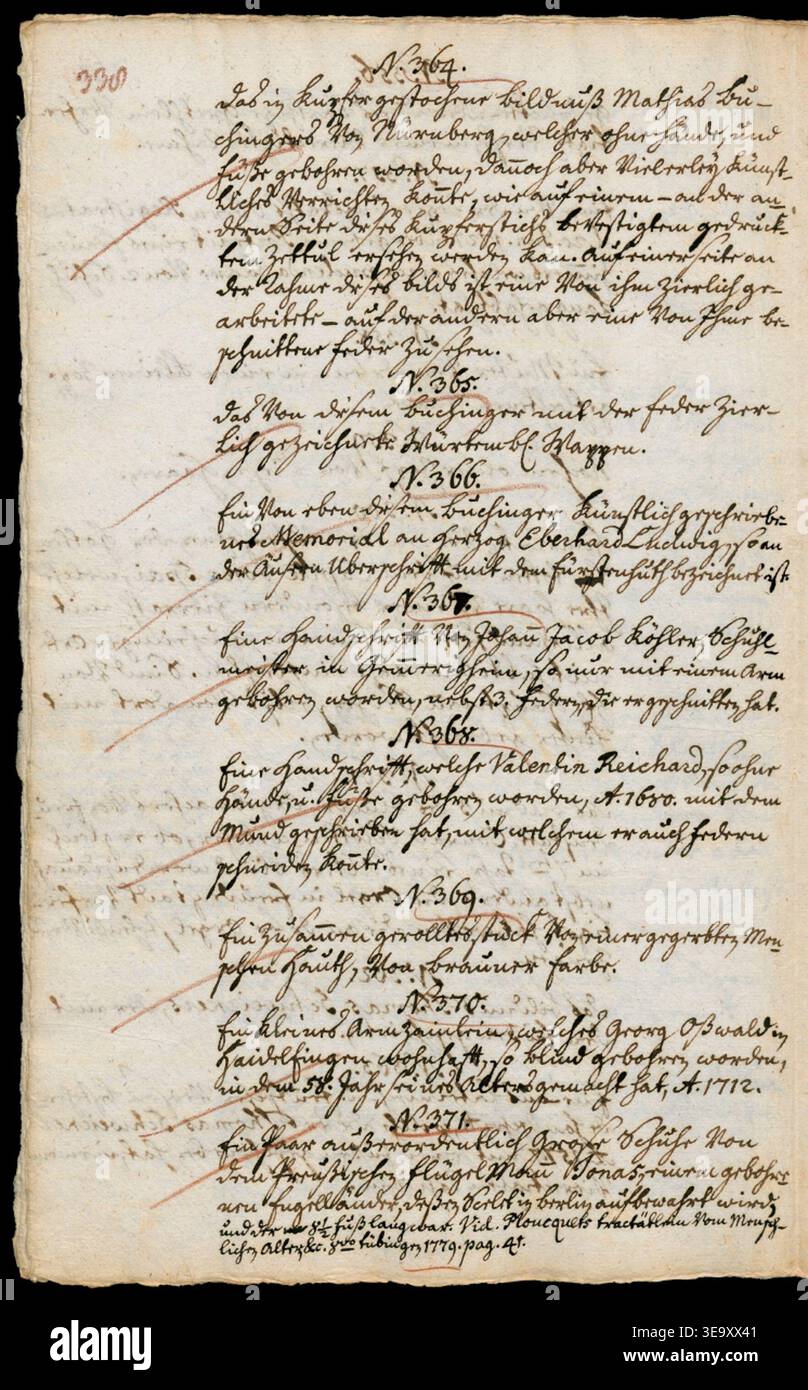 Handwritten inventory early modern germany hi-res stock photography and ...