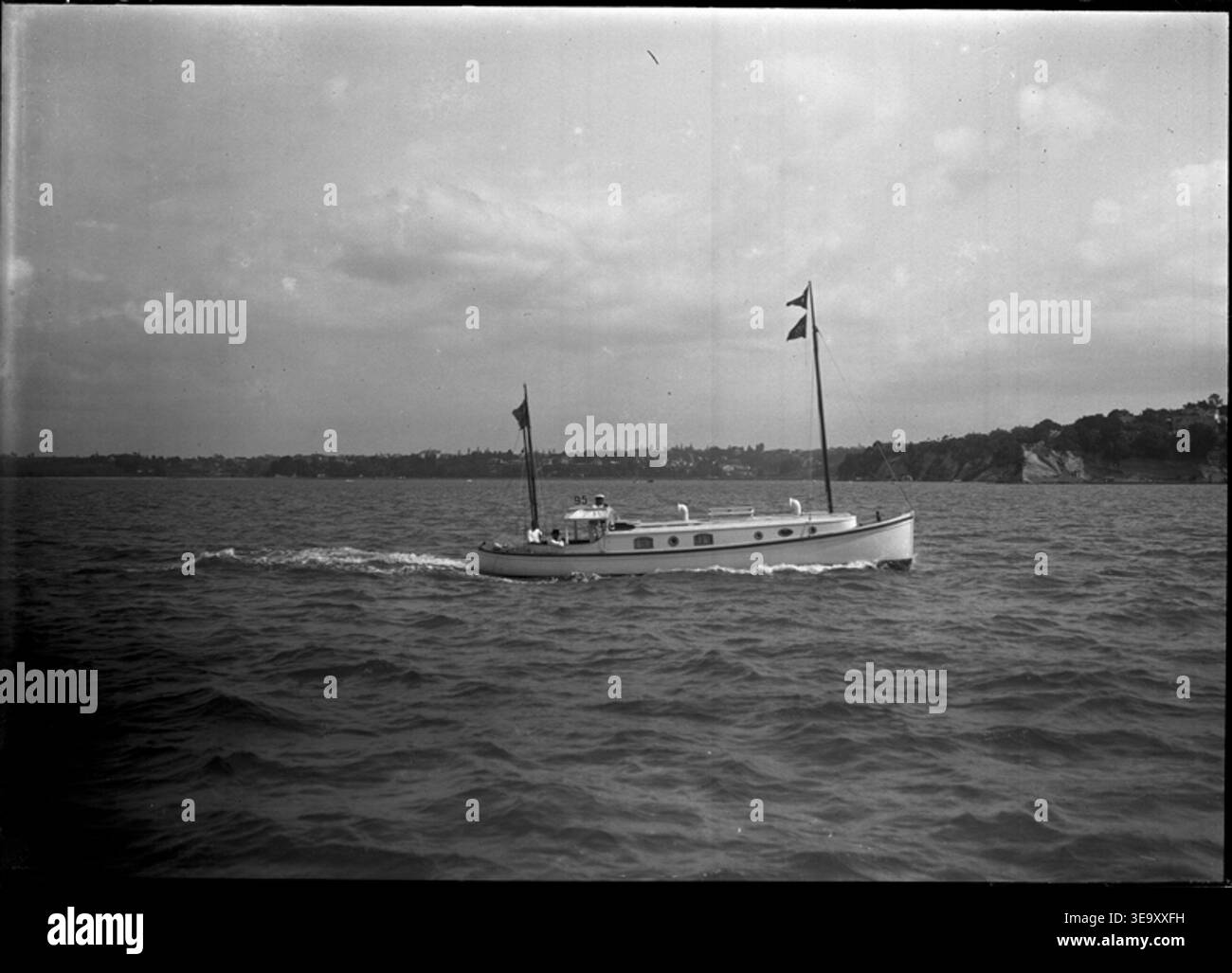 Kotiro, a launch, is seen en route to St Marys Bay after a trip to ...