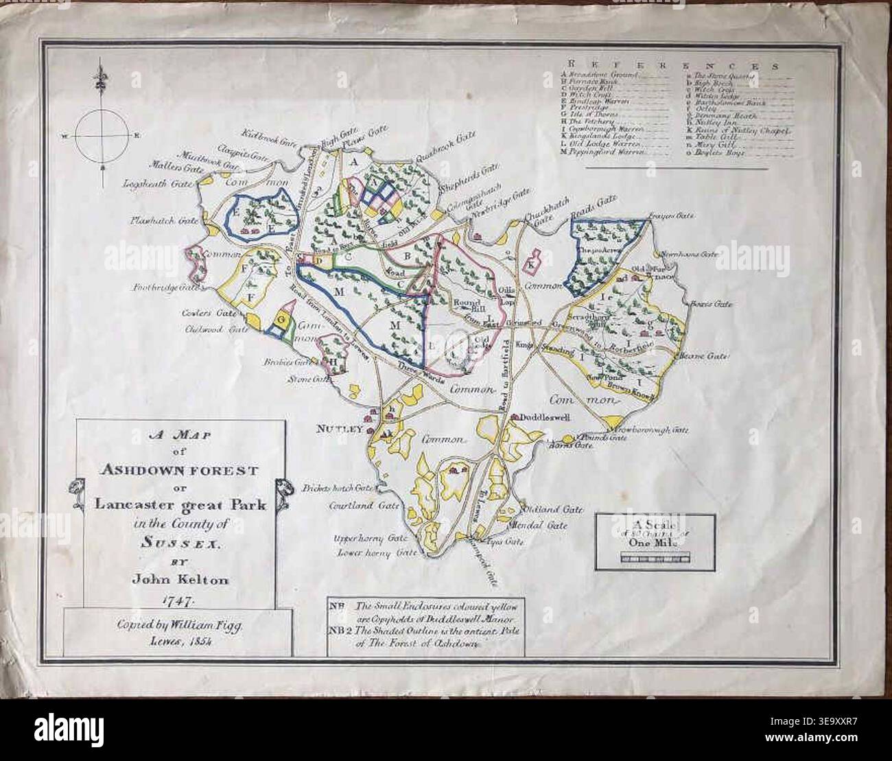 Ashdown Map Ashdown map hi-res stock photography and images - Alamy