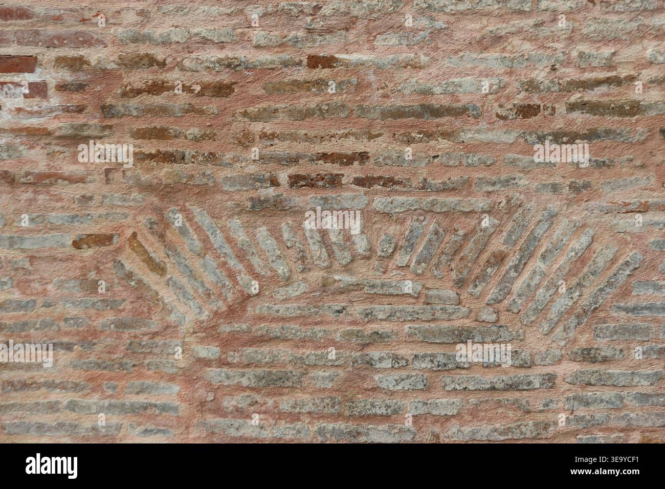 close up of brick wall texture Stock Photo
