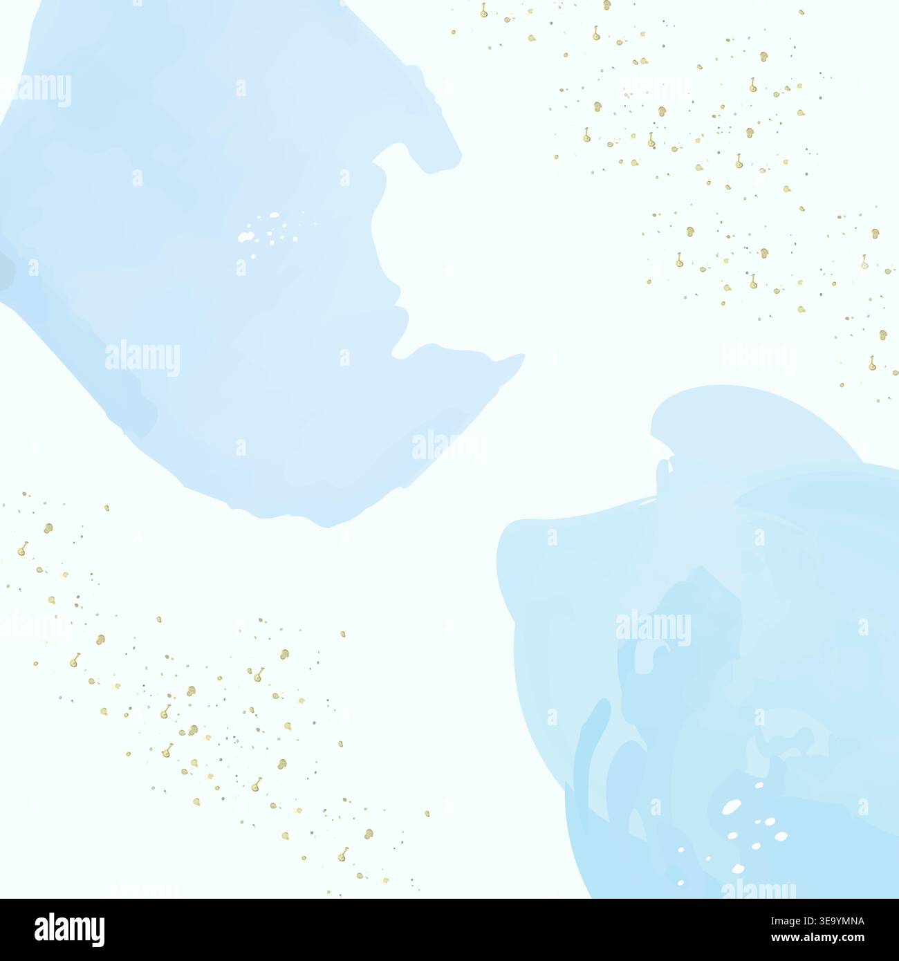 Blue Watercolor Abstract Background Stock Vector