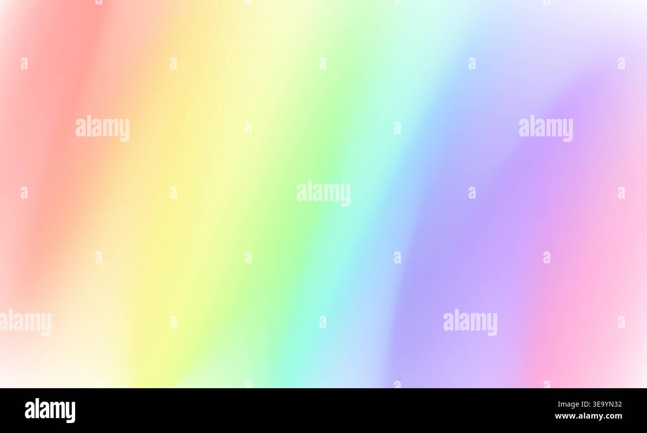 Soft blurred background with gradient rainbow color palette Stock Vector