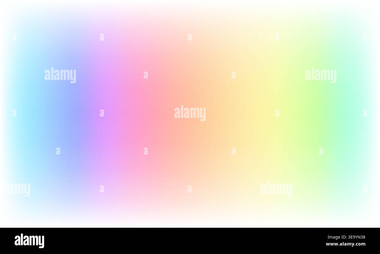 Soft blurred background with gradient rainbow color palette Stock Vector
