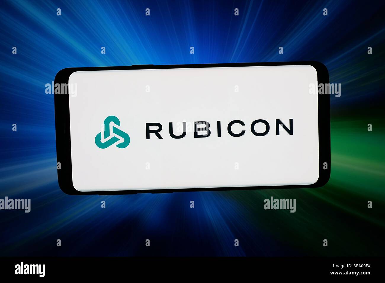 In this photo illustration, the logo of recycling company Rubicon ...