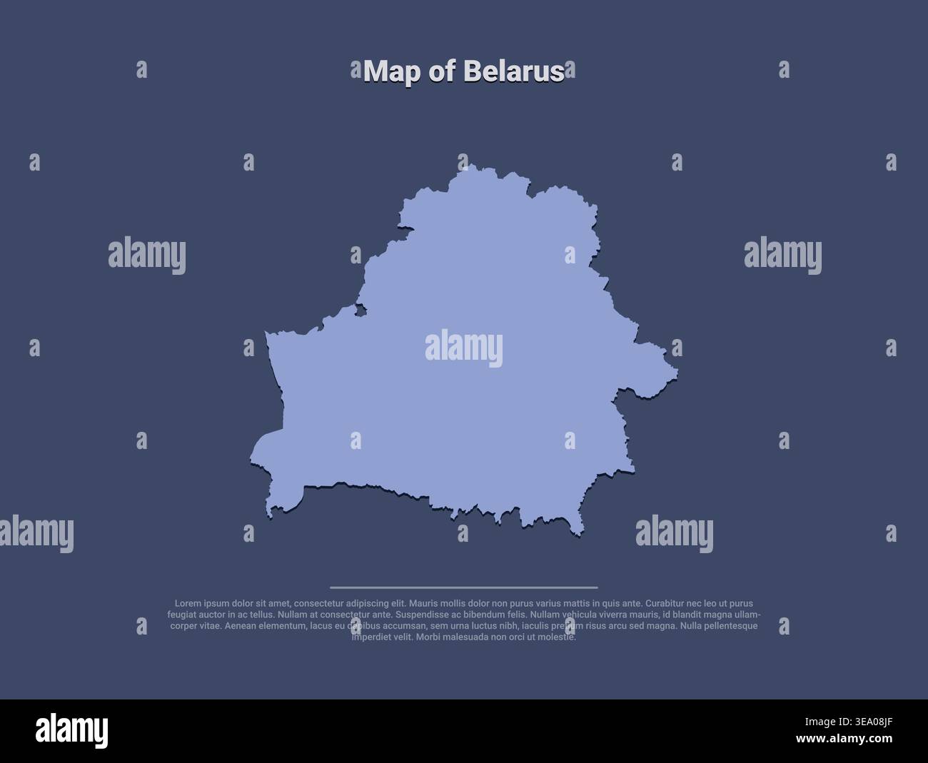 High quality map of Belarus with clear borders geographic details and regional divisions ideal for educational materials travel guides and design proj Stock Vector