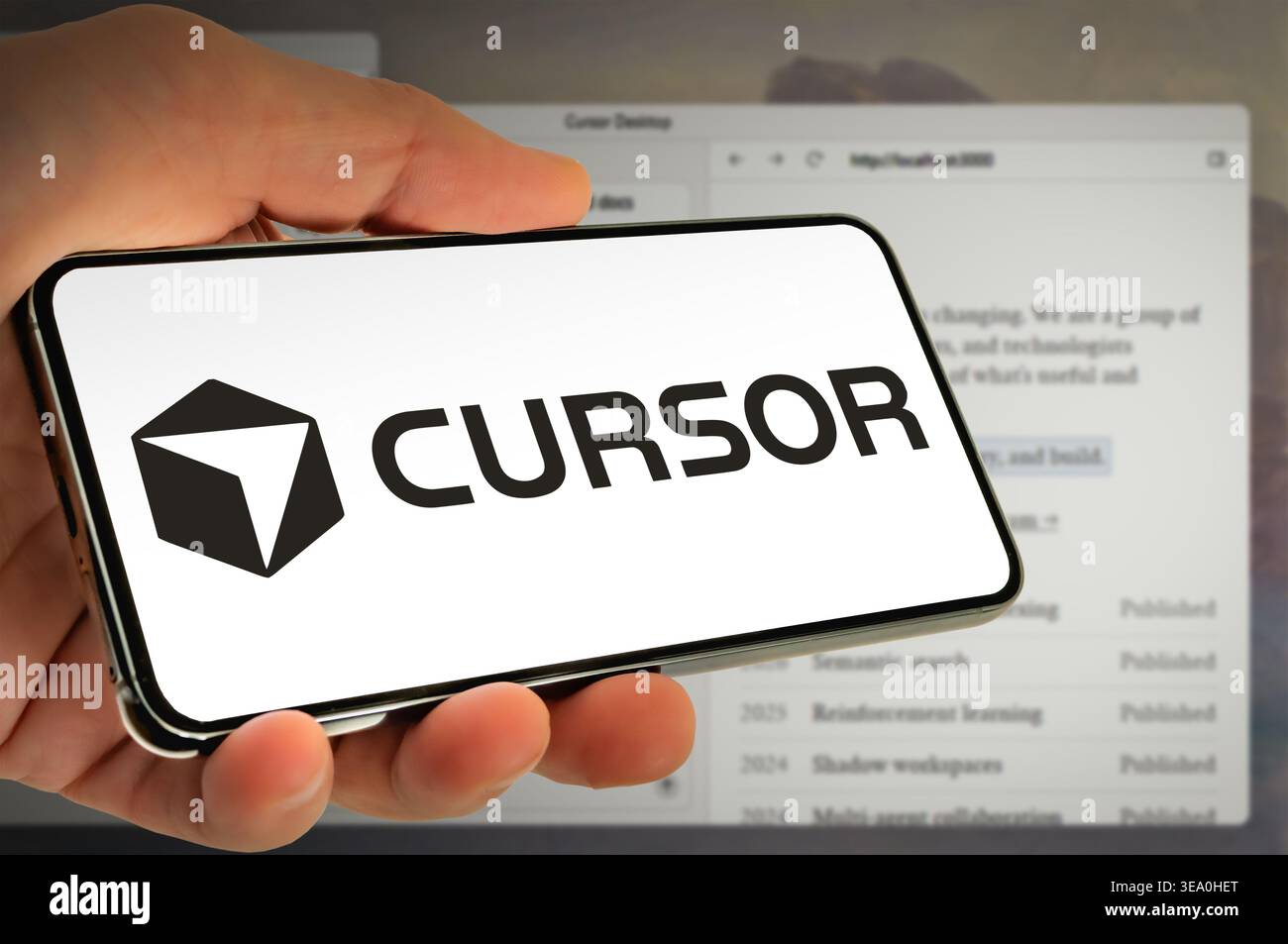Cursor AI coding company Stock Photo