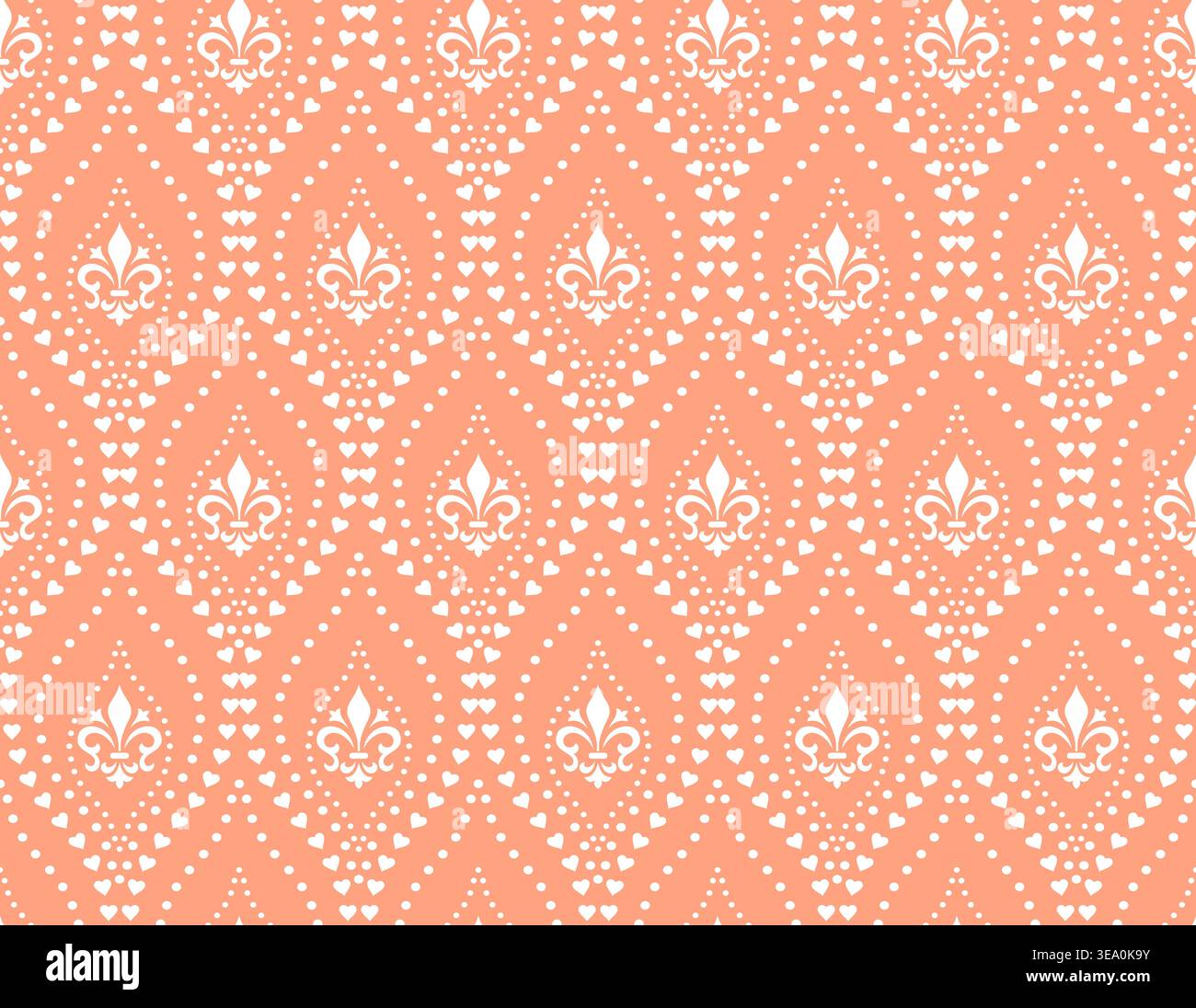 Flower geometric pattern. Seamless vector background. White and pink ornament. Ornament for fabric, wallpaper, packaging, Decorative print Stock Vector