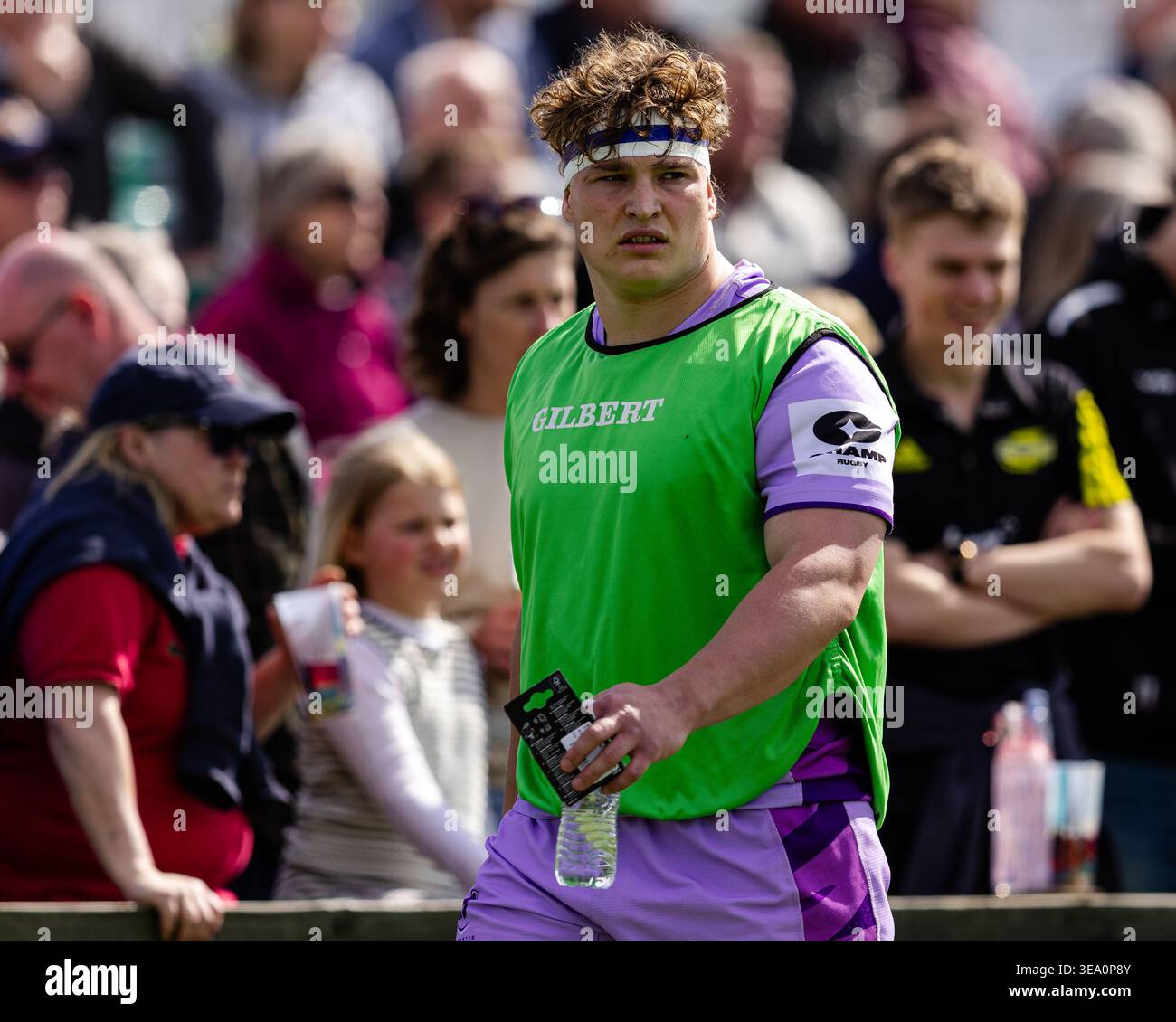 Thame, England, 18 April 2026 Jasper Spandler of Worcester Warriors ...