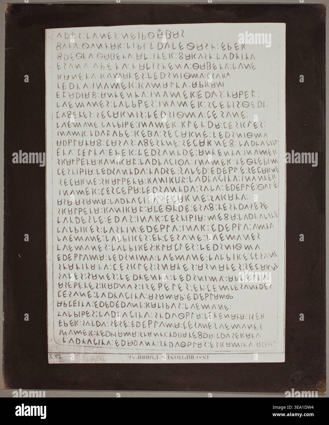 Copy Print From Celebrated Inscriptions Ancient Eugubine Tablets by ...