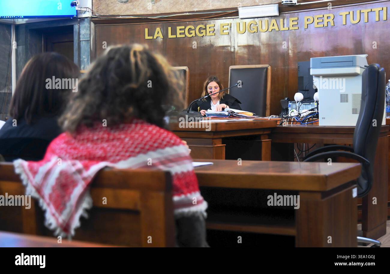 MILAN - Court, Hearing for the actions at the Casa del Vapore and the ...