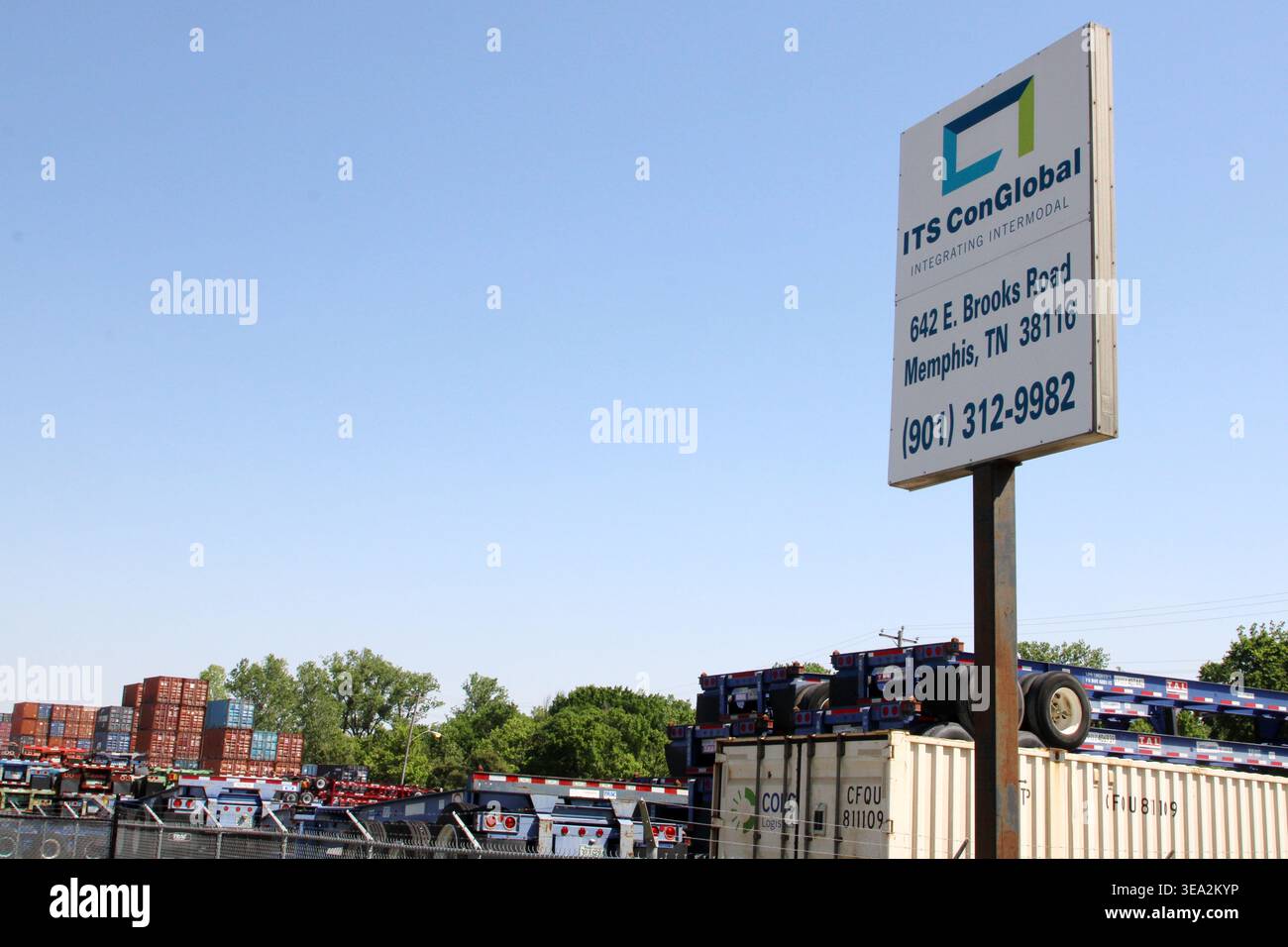 Conglobal The ITS ConGlobal sign outside the ConGlobal depot on Brooks road in ...