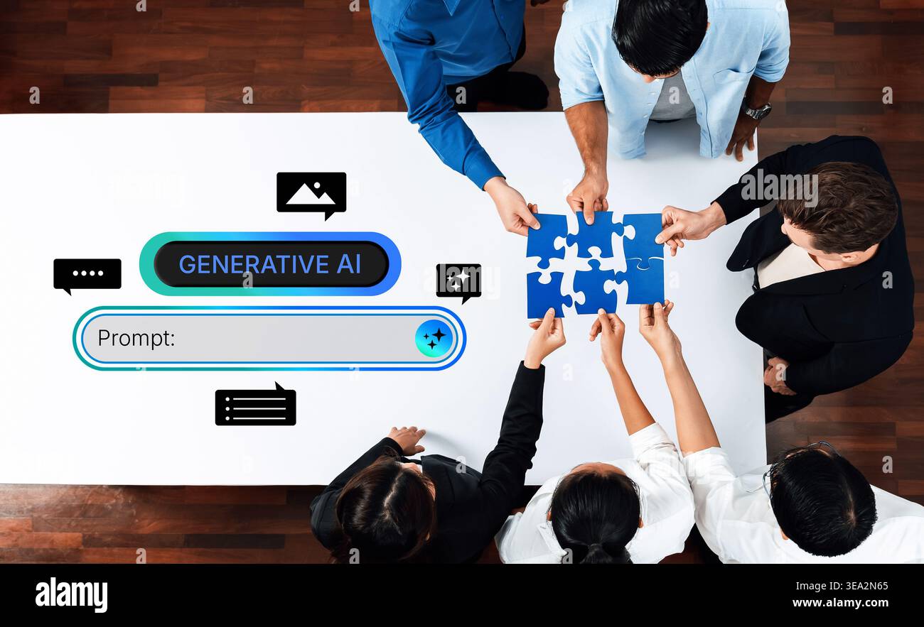 Generative AI prompt interface concept for creating content. Prompt ...