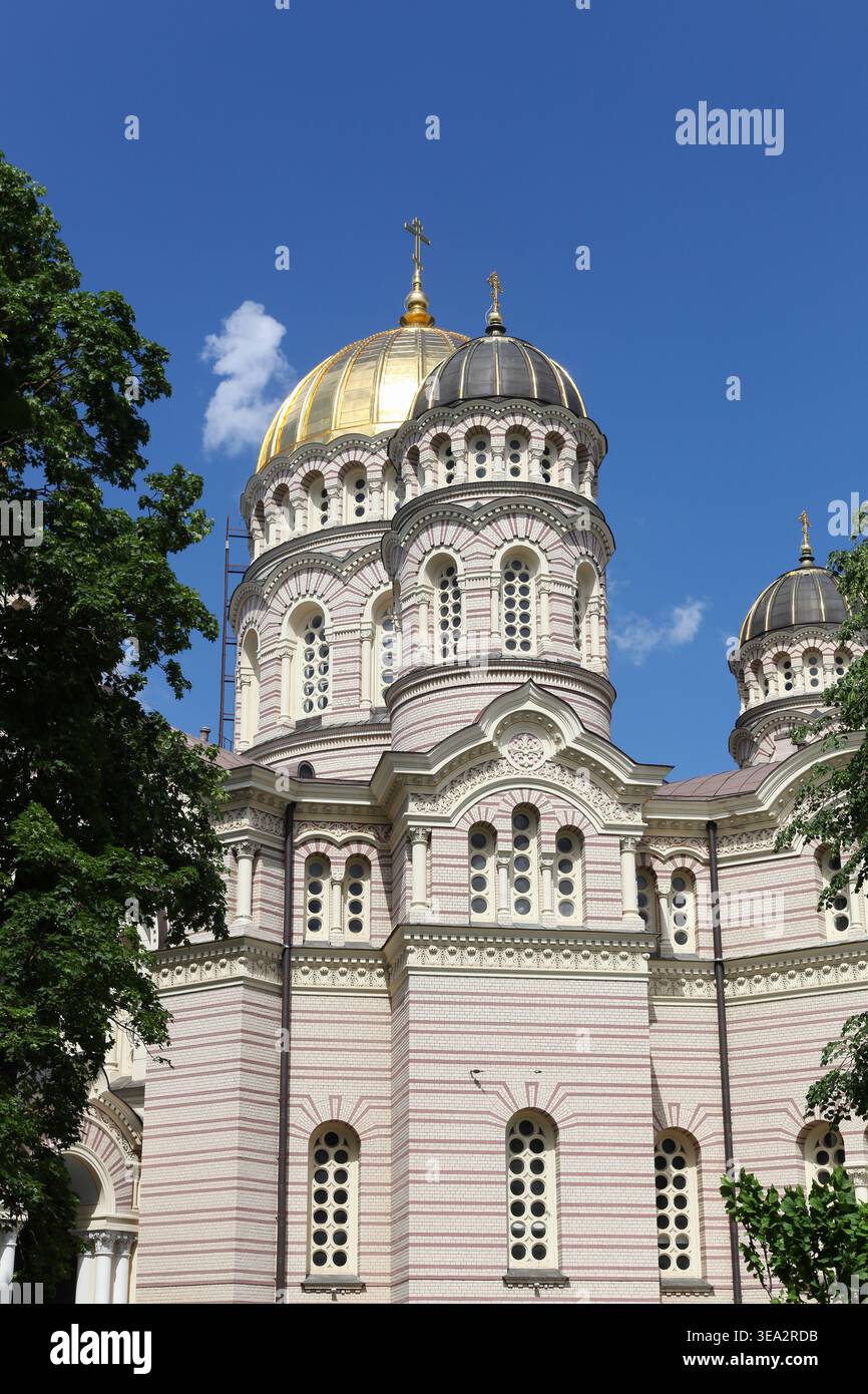 Cathedral of the Nativity of Christ in Riga, Latvia Stock Photo