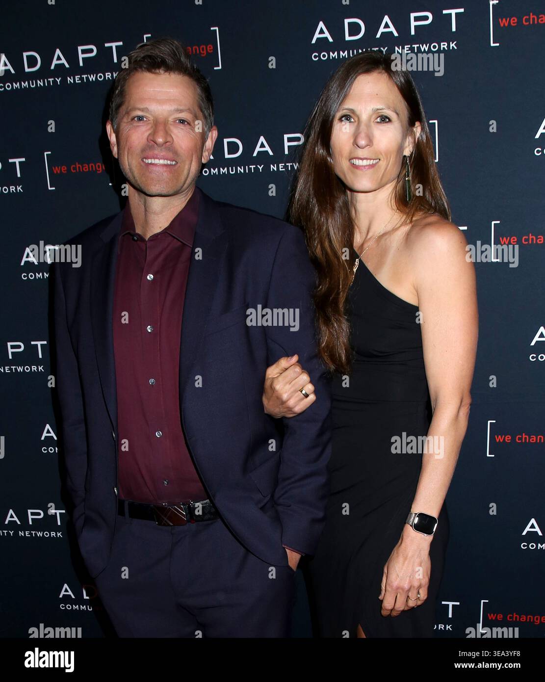 Misha Collins and Emily Farallon attending the 2026 ADAPT Leadership ...