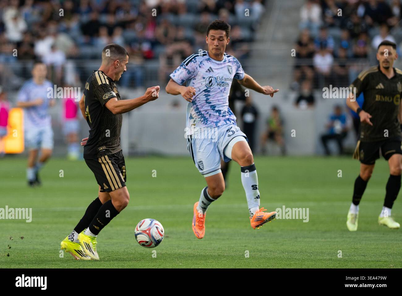 Los Angeles, Calif., 19 April 2026. San Jose Earthquakes midfielder