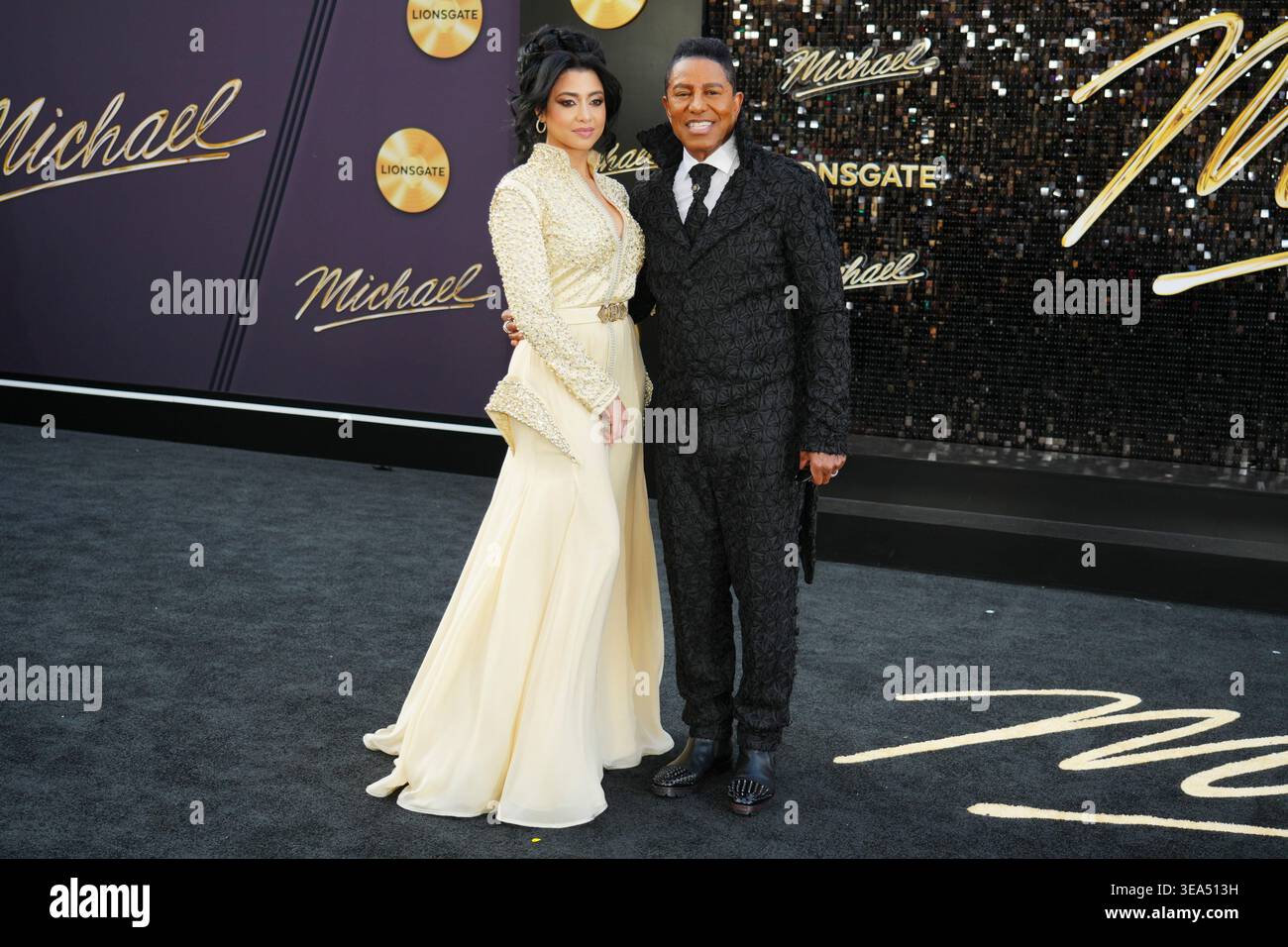 Maday Velazquez Left And Jermaine Jackson Arrive At The Premiere Of maday-velazquez-left-and-jermaine-jackson-arrive-at-the-premiere-of