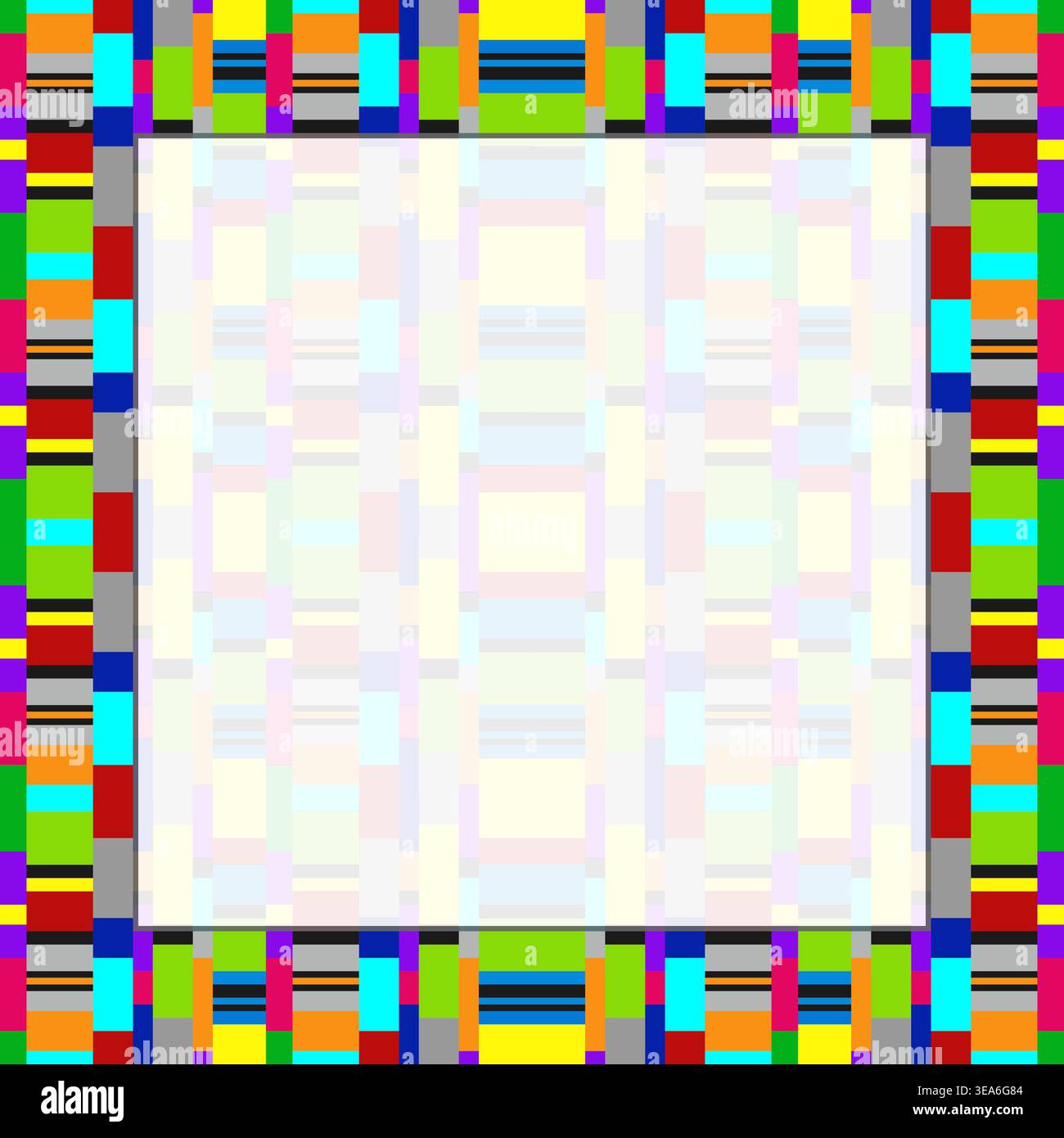 Abstract bright square frame with place for text Stock Vector