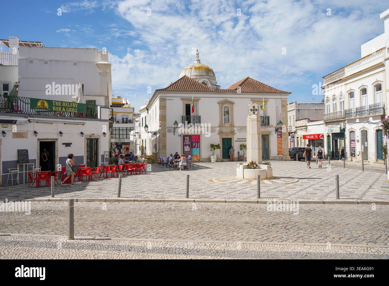 Historic centre of Olhão Museum Municipal. Algarve, Portugal. Stock Photo