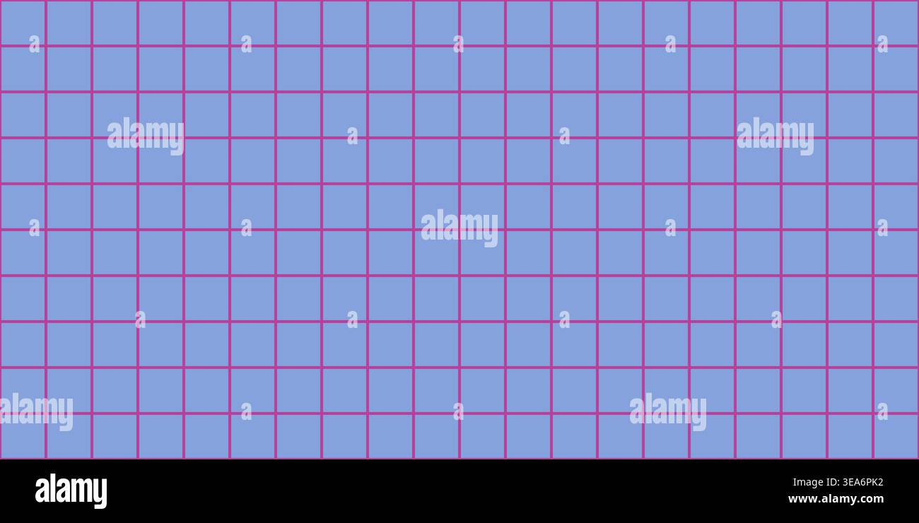 Blue ceramic tile mosaic pattern for pool wall or kitchen floor. Seamless square grid texture Stock Vector