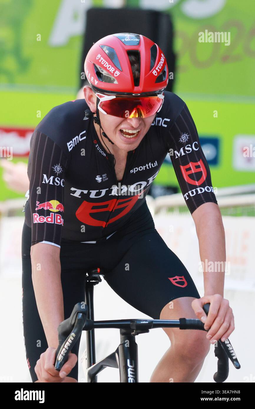 Mathys Rondel Mathys Rondel (Tudor) during the Tour of the Alps 2026, Stage 2, Telfs ...