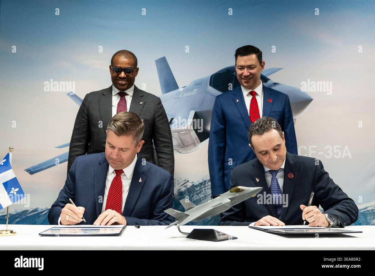 Front row: Marshal Shepard of Lockheed Martin, left, general manager of ...