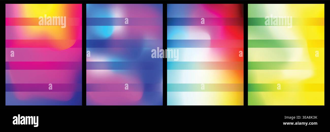 Transparent Grid Background and Abstract Vector Elements Stock Vector