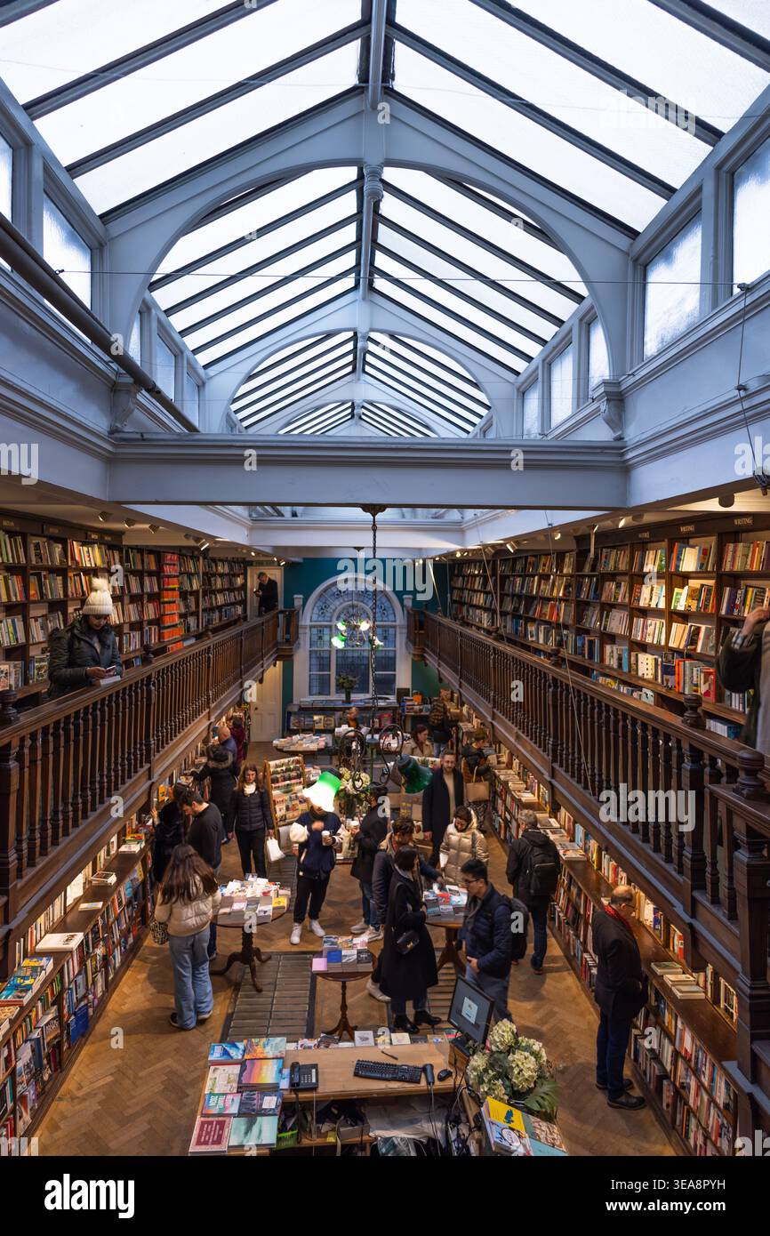 Interior view of Daunt Books in Marylebone. London, UK, 25 February 2023 Stock Photo