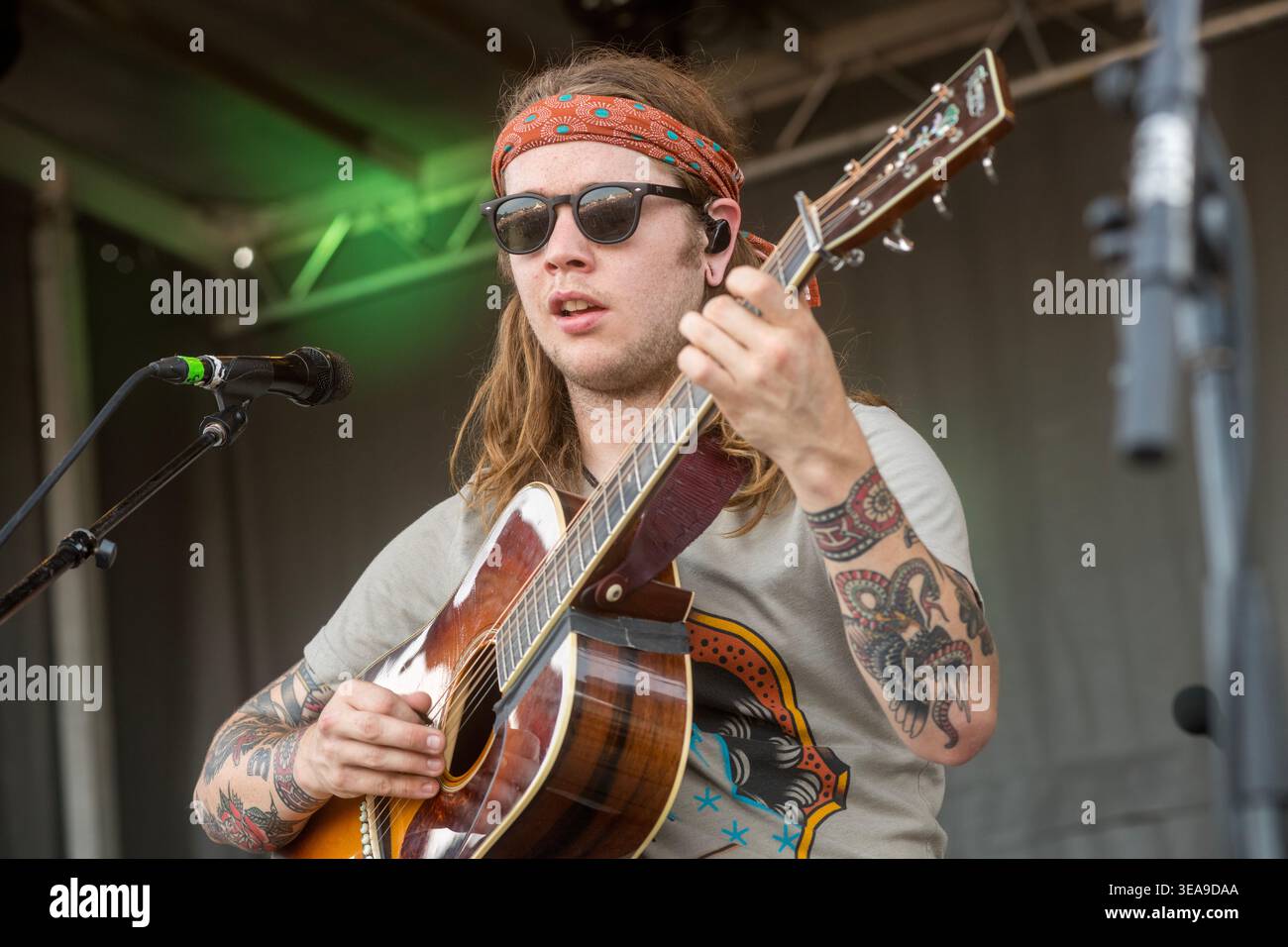 Billy Strings performs during Austin City Limits Music Festival, Austin, Texas, October 6, 2019. (Photo by John Anderson/The Austin Chronicle) Stock Photo
