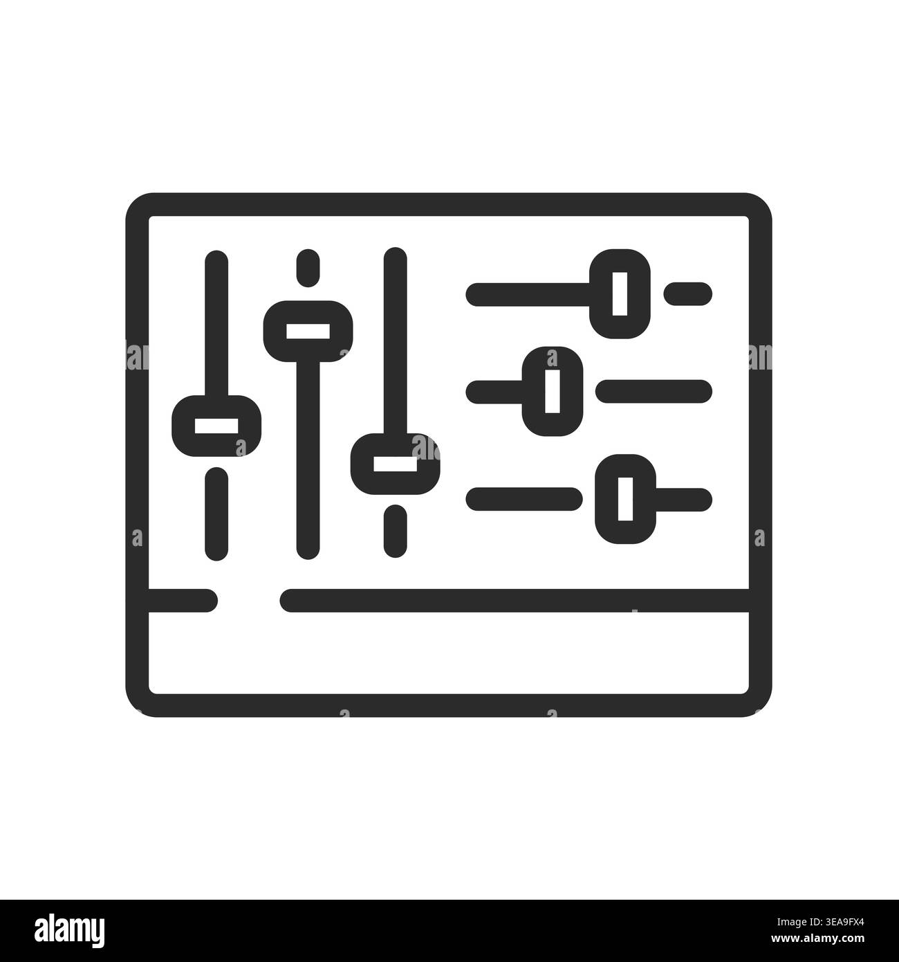 Audio Mixer Icon Stock Vector