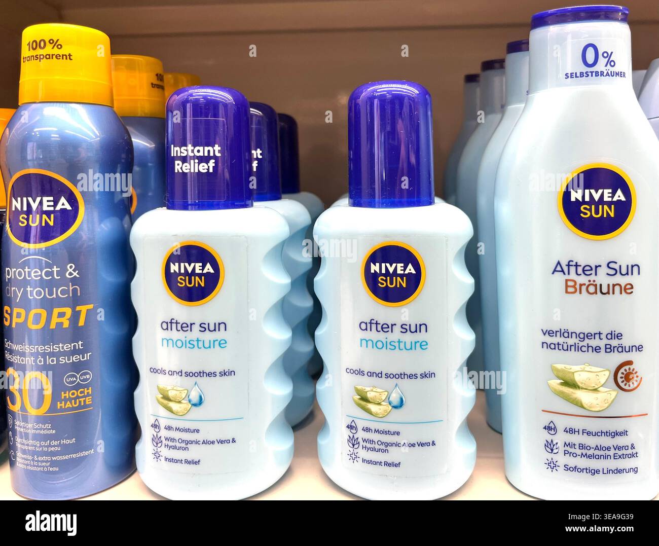 Nivea after sun lotion hi-res stock photography and images - Alamy