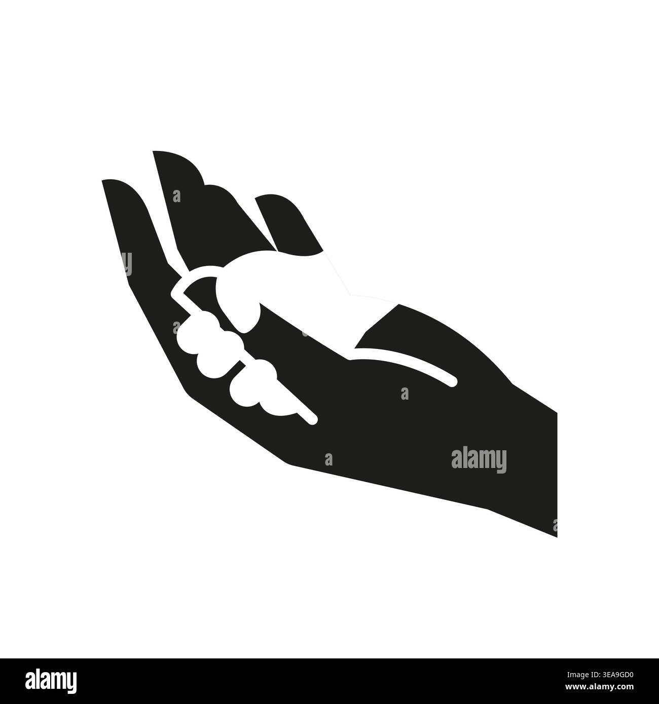 Baby Holding Finger Icon Stock Vector