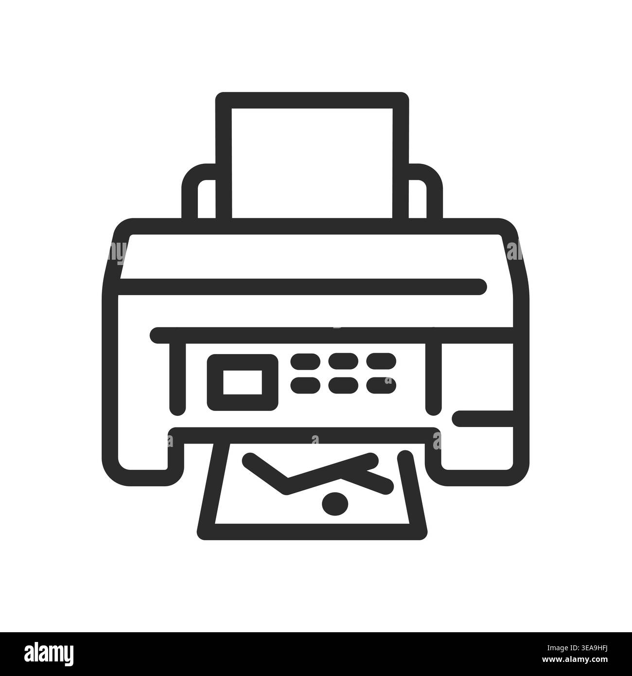 Printer Device Icon Stock Vector
