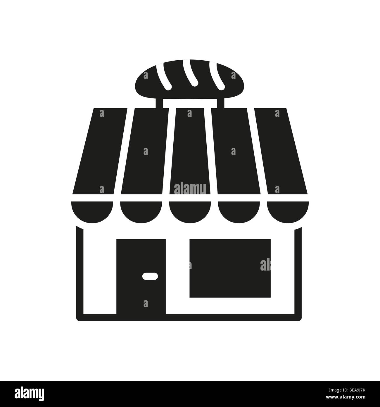 Bakery Shop Icon Stock Vector