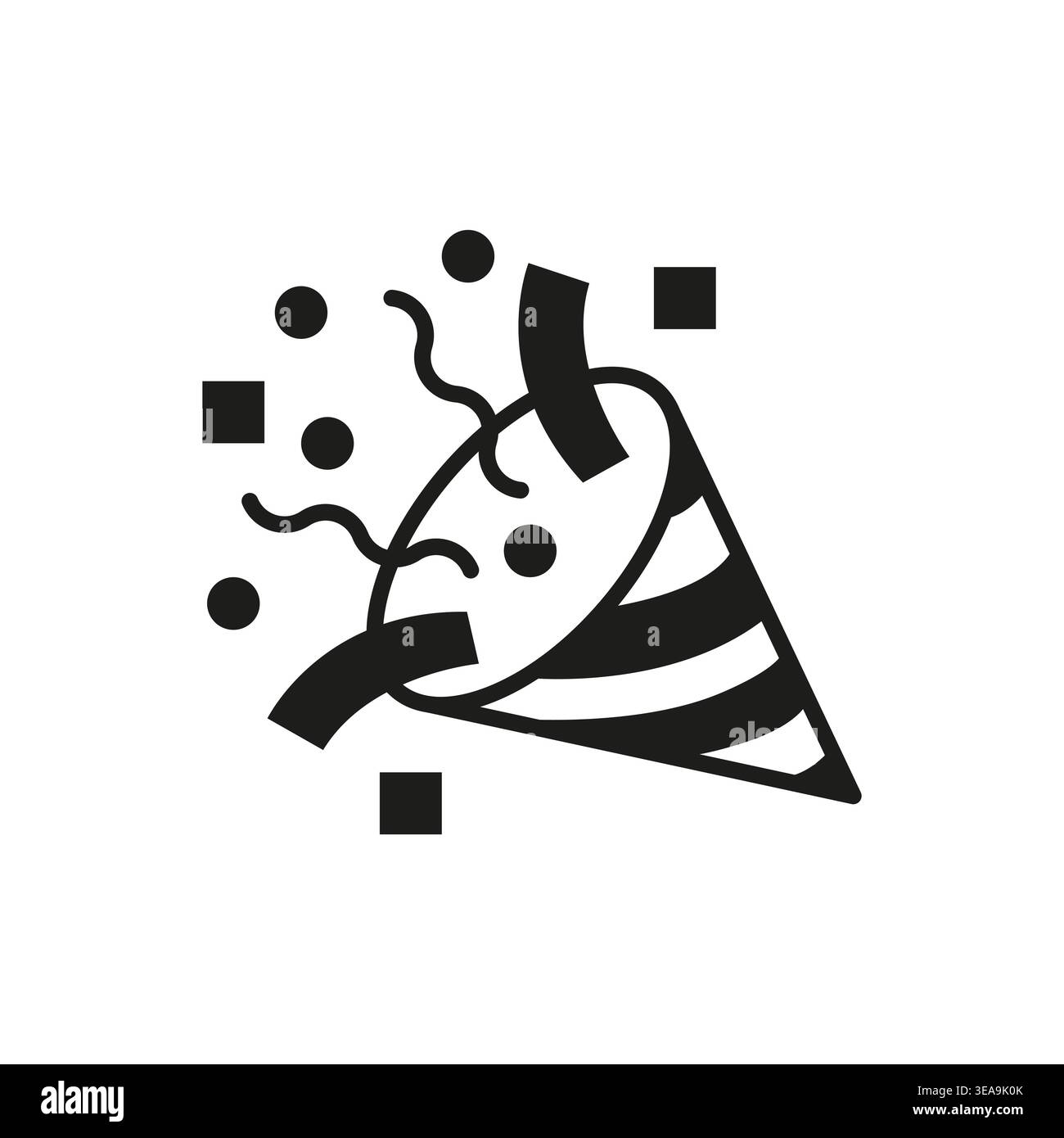 Party Popper Celebration Icon Stock Vector