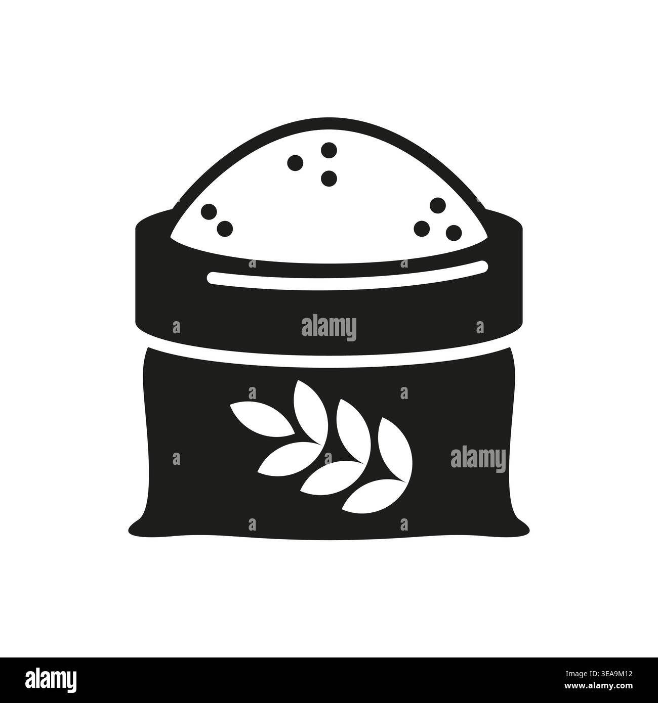 Flour Bag Icon Stock Vector